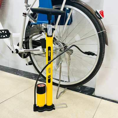 Bơm xe đạp, xe máy thương hiệu Kirito có đầu bơm bóng, bơm đệm 6032B