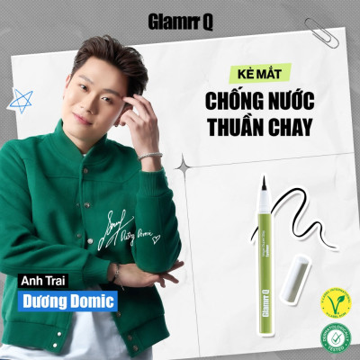 Kẻ Mắt Glamrr Q Chống Nước Thuần Chay VEGAN SUPER STAY EYELINER (0.6g)