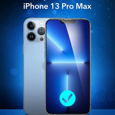 Miếng Dán Kính Cường Lực ESR Ultra Tough cho iPhone 13 Pro Max (Bộ 2 Miếng) - Hàng Nhập Khẩu