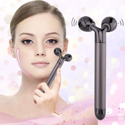 Máy massage mặt 2 bi lăn, cây lăn mặt nâng cơ trẻ hóa làn da, chống nhăn chống nếp (có hàng sẵn) Loại I (Đã có Sẵn Pin)