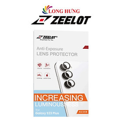 Dán Camera cường lực viền màu chống va đập Zeelot Titanium Alloy Lens Protector S23/S23 Plus - Hàng chính hãng