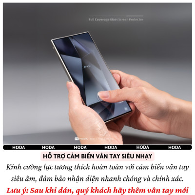 Kính cường lực Full viền màn hình cho Samsung Galaxy S24 Ultra / S25 Ultra hiệu Hoda 0.21mm - Kính Chống Xước 9H, Chống Nổ, Bảo Vệ Toàn Màn Hình iPhone, Nano Chống Bẩn, Trong Suốt Crystal Clear, Tăng Cường Gấp Đôi, Bảo Vệ Loa Tai Nghe, - Hàng nhập khẩu