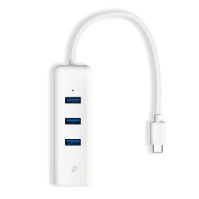Bộ USB Ethernet TP-Link UE330C, HUB USB Type-C 3 Cổng USB-A 3.0 & Mạng Gigabit Ethernet - Hàng Chính hãng