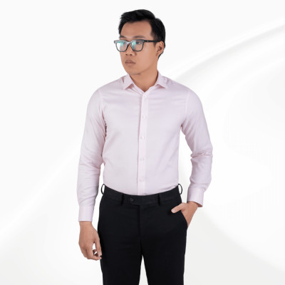 Áo sơ mi nam dài tay màu hồng nhạt GENTITI by Thái Tuấn_1C807HAKTS007A