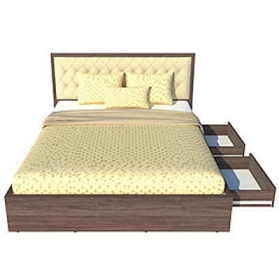 Giường ngủ 2 hộc kéo Tundo 160cm x 200cm
