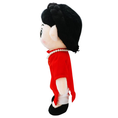 Gấu Bông Đồng Chí Hậu Phương 25 cm - ZooZoo - Áo Dài Đỏ