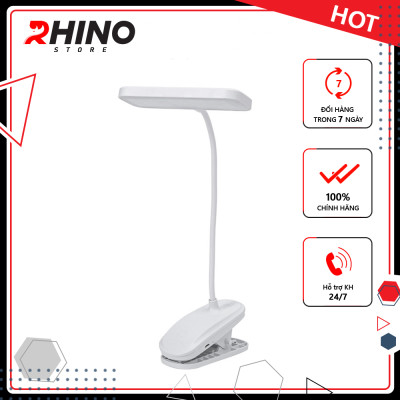 Đèn học LED gắn kẹp bảo vệ mắt chống cận cảm ứng Rhino L203, tích điện đa năng làm việc, để bàn học