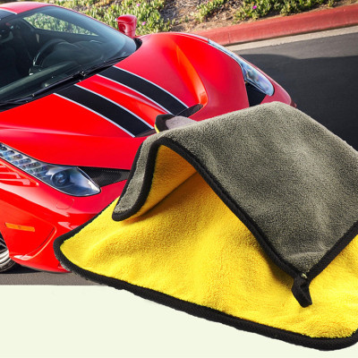 Combo 2 Khăn Lau Xe Ô Tô Siêu Thấm Size 30cm x 40cm, 2 Chiếc Khăn Lau Nội Thất Cho Xe, Khăn Lau Đa Năng Chất Liệu Microfiber - Hàng Chính Hãng