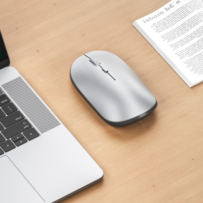 Chuột WiWU Wireless Dual Mode Mouse WM104 Dành Cho Các Thiết Bị Có Bluetooth Có Chân Sạc Type-C - Hàng Chính Hãng