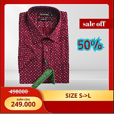 Áo sơ mi Khatoco sale off 50%
