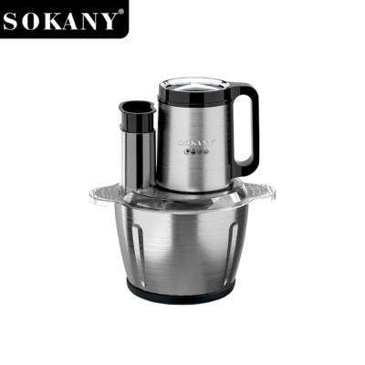Máy xay đa năng 6in1 SOKANY SK-06019 dung tích 3L tích hợp xay, ép, cắt, thái vô cùng tiện lợi - HÀNG CHÍNH HÃNG