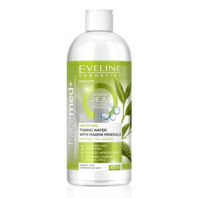 [Secret Gift] Bộ quà toner khoáng chất Magma Eveline Facemed 500ml & Bông tẩy trang Ipek 80 miếng