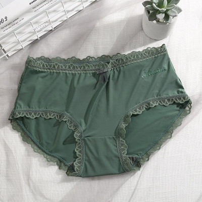 Quần lót nữ thun lạnh trơn viền ren siêu đẹp 2265 – Mềm mượt, co giãn, thoáng mát