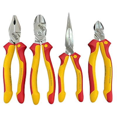 Bộ 4 kìm cách điện chuyên nghiệp Wiha 26714 & 38191 & 26727 & 43340