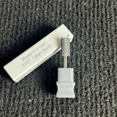 Đầu Mài Móng Titan Siêu Phá T11-XXC Cao Cấp Chuyên Dụng Phá Gel Phá Bột Làm Nail, Đầu Mài Hình Trụ 3/32" Vonfram Siêu Bền Bén, Mài Êm 2 Chiều