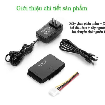 Ugreen UG30353US160TK Bộ chuyển đổi USB 3.0 sang SATA + IDE cao cấp - HÀNG CHÍNH HÃNG
