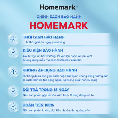 Gối Memory Foam Homemark Cao Cấp – Giảm Đau Vai Gáy, Nâng Đỡ Cổ, Thoáng Khí, Siêu Êm Ái