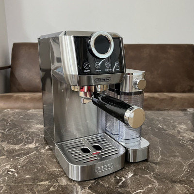 Máy pha cà phê Espresso bán tự động Espresso, Latte, Cappuccino thương hiệu Mỹ cao cấp HiBREW H13A - Hàng Nhập Khẩu
