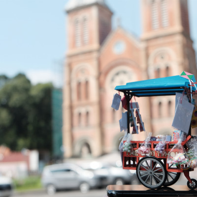 Mô Hình Sài Gòn Xưa Và Nay Thu Nhỏ - Thế Giới Tí Hon - Xe Đồ Chơi - HR10