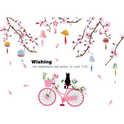 Decal giấy dán tường Wishing SK9357