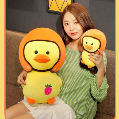 Gấu Bông Vịt Đội Nón Bảo Hiểm Dễ Thương Siêu Cưng (25cm--->40cm) Vải Miniso Mềm Mịn Êm Ái Hàng Cao Cấp, An Toàn Cho Trẻ Nhỏ