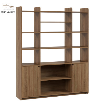 [Happy Home Furniture] CIRCLE, Tủ sách nhiều ngăn, 146cm x 35cm x 180cm (DxRxC),KSA_032