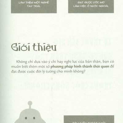 Tạo Thói Quen Nhỏ Dựng Cuộc Đời Lớn - 65 Bí Kíp Hình Thành Thói Quen Để Tạo Dựng Cuộc Đời Lý Tưởng