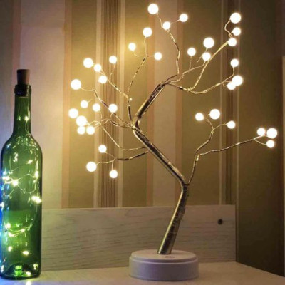 Đèn led hình cây để bàn trang trí phòng đẹp lấp lánh