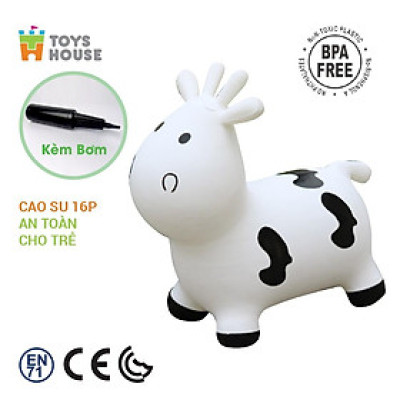 Thú nhún trẻ em cao cấp Toyshouse PA1012 - Tiêu chuẩn Xuất khẩu Mỹ (ASTM) và Châu Âu (EN71)- Đồ chơi vận động cho bé từ 8 tháng