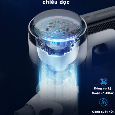 Máy Hút Bụi Cầm Tay, Máy Hút Bụi Không Dây TINECO Pure One X Thương Hiệu Mỹ Lực Hút 12,000 Pa, Có Kết Nối App Theo Dõi, Công Suất 220 W - Hàng Chính Hãng - Bảo Hành 24 Tháng