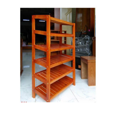 Kệ Giày Dép  6 Tầng Dài 63 cm Gỗ Cao Su