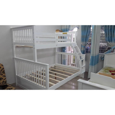 Giường 2 Tầng Gỗ Tự Nhiên 1m4-1m K.Bed 228 (Trắng)