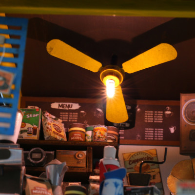 MÔ HÌNH TỰ LẮP RÁP DIY SÀI GÒN THU NHỎ - CÀ PHÊ ĐÁ - AD07