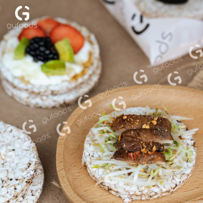 Bánh gạo lứt GUfoods vị Yến mạch - Không chiên dầu, Không đường, Lành mạnh, Phù hợp Eat clean, Ăn vặt healthy, Thực dưỡng, Tập gym, Thuần chay