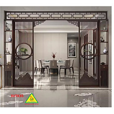 Vách ngăn phòng khách , vách ngăn phòng khách hiện đại 3VTK35 - Nội thất lắp ráp
