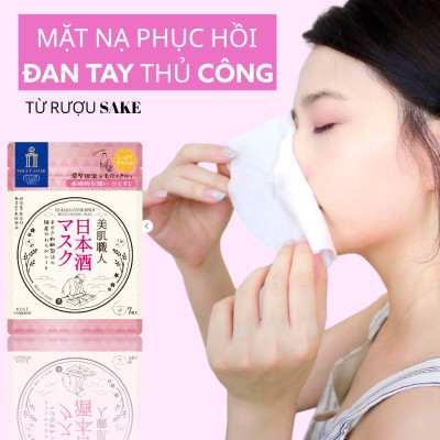 Mặt Nạ Giấy Phục Hồi Dưỡng Trắng Da Kosé Clear Turn Brightening Mask B 7 Miếng