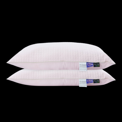 Gối chần bông, ruột gối đầu cho người nằm thấp Cloudy NIN House 48x74cm microfiber nhiều màu Quilted Pilllow