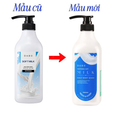 Sữa Tắm Trắng Da Tinh Chất Sữa Dabo Whitening Soft Milk (750ml)