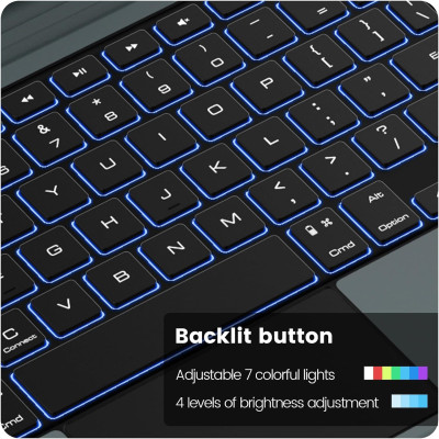 Bao Da Kèm Bàn Phím cho iPad Air 11 inch & iPad Air 13 inch M2 M3 2025/2024 Nillkin Bumper Link Combo Case Keyboard - Hàng Chính Hãng