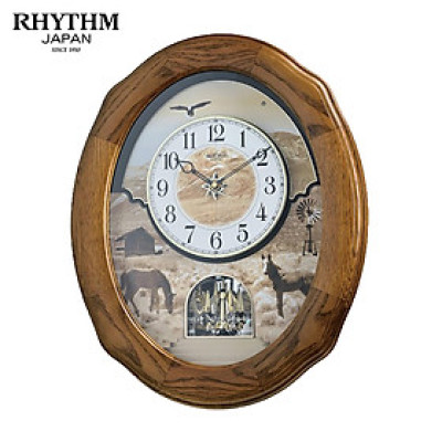 Đồng hồ Rhythm Magic Motion 4MH418WU06 – 42.4 x 52.5 x 12.5cm. Dùng PIN.