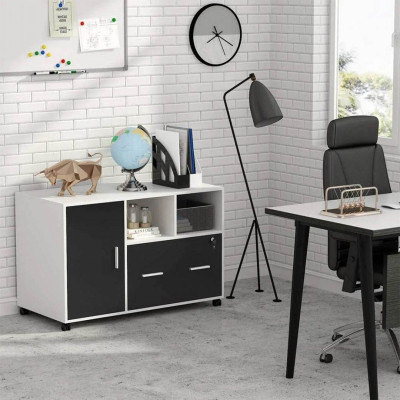Kệ để máy in gỗ hiện đại SMLIFE Protoman