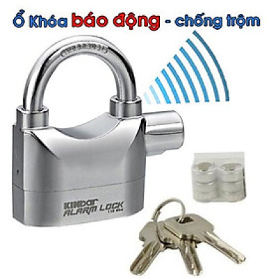 Ổ khóa báo động Kinbar chính hãng - ổ khóa báo động có còi hú, khóa nhà cửa, nhà kho, xe cộ - Hàng chính hãng