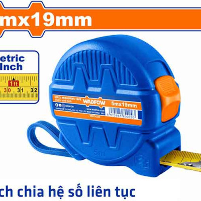 THƯỚC KÉO THÉP NỀN VÀNG 10X25MM WMT1250 WADFOW - HÀNG CHÍNH HÃNG