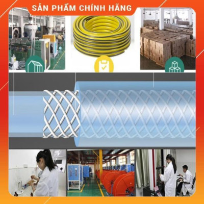 Bộ dây vòi xịt nước ️ , tăng áp 3 lần, loại 7m, 10m 206319 đầu đồng, cút đồng, + túi đựng bút