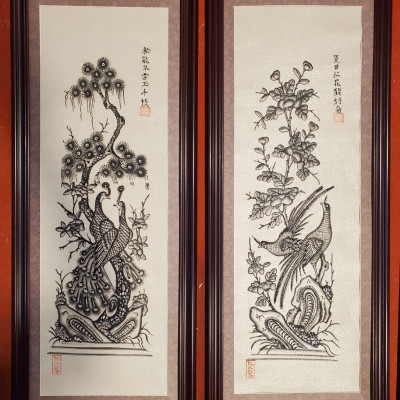 Tranh dân gian Đông Hồ-TÙNG CÚC HỒNG MAI