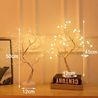 Đèn led hình cây để bàn trang trí phòng đẹp lấp lánh
