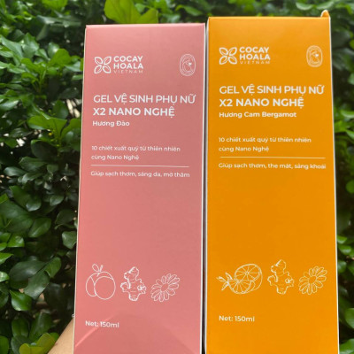 Dung Dịch Vệ Sinh Phụ Nữ Gel x2 Nano Nghệ Cỏ Cây Hoa Lá - Giảm Viêm Ngứa, Khử Mùi, An Toàn Cho Mẹ Bầu - 150ml