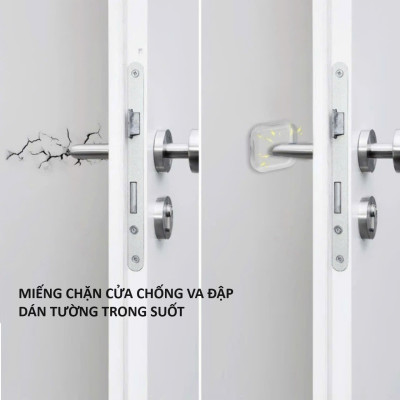 Miếng Silicone, Trong Suốt Dán Tường, Chống Va Đập Cánh Cửa và Đồ Vật, Tiện Dụng Trong Gia Đình, Văn Phòng. Takyhome 1700