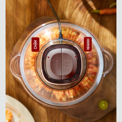 Máy Xay Thịt Đa Năng 2 Lưỡi Dao Xay Damas KF260 - Thiết Kế Cối Thủy Tinh Chịu Lực Cao Cấp - Động Cơ Đồng Nguyên Chất Giúp Máy Hoạt Động Bền Bỉ - Dung Tích Lớn 2,2 Lít - Hàng Nhập Khẩu 