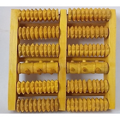 Bàn lăn massage chân bằng Gỗ cao cấp, Cây lăn chân 6 thanh Gỗ siêu tiện dụng-CG001-Massage-ChanGo